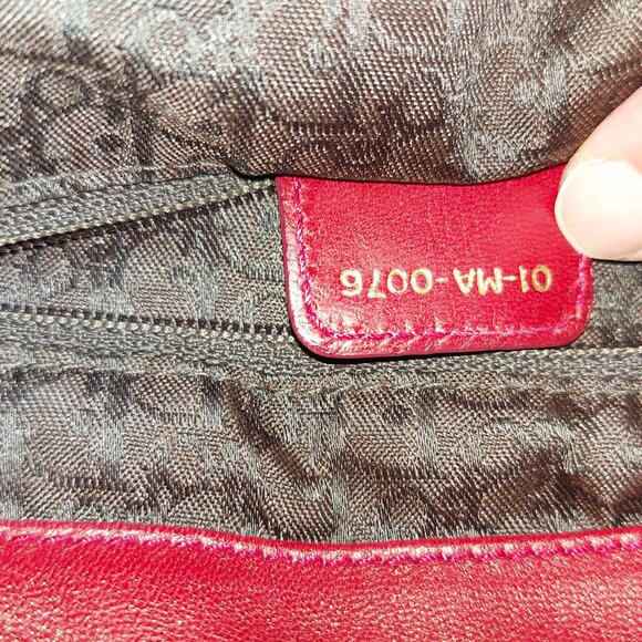 Christian Dior Red Cannage Drawstring Shoulder Bag - Picture 10 of 13